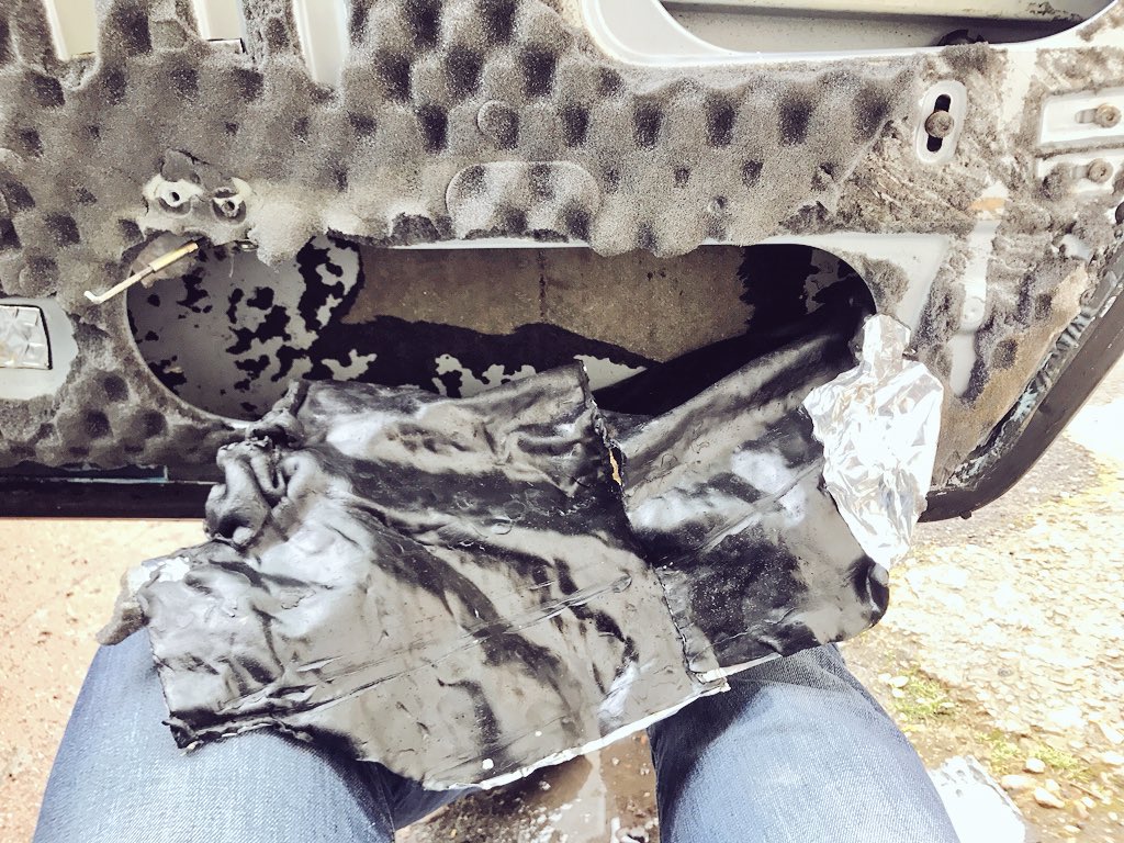 Surprised the door didn't drop on its hinges with the weight of this Foil/Gunk..